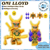 Ninjago Oni season 15 minifigures assembly toy - 4-armed Oni Lloyd character model