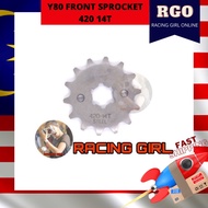 YAMAHA Y80 420 14T SPROCKET DEPAN