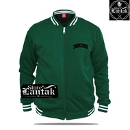 Jaket Varsity Pria  3Second Keren  Text Hitam Baseball Distro Pria Jaket Pria Wanita Keren Oversize 