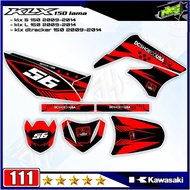 Decal Sticker Striping Variasi Fullbody KLX 150 Lama 2009-2014 - Decal KLX L 150 Lama - Decal KLX S
