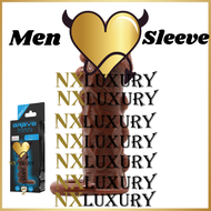 Men Pe nis Sleeve Reusable Length 14cm Extension Increase Girth TPE Silica Gel Delay Ejaculation  Ex
