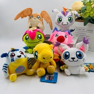 8 Styles 12cm Agumon Gabumon Gomamon Palmon Patamon Tailmon Pendant Keychain Plush Doll Toy