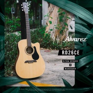 Alvarez RD26CE กีต้าร์โปร่งไฟฟ้า (Sitka Spruce / Mahogany) พร้อมกระเป๋าบุนวมคุณภาพดี