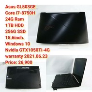 Asus GL503GECore i7-8750H24G Ram