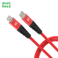 Wavlink USB-C สายเคเบิลหลอดไฟ3FT [ไม่เคยแตก] สายไนลอนถักผ่านการรับรอง MFi 3A ชาร์จไฟได้อย่างรวดเร็วซ