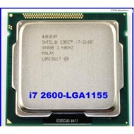 Bộ vi xử lý cpu intel core i7 2600 socket 1155 sử dụng cho main h61 B75 Q67 Q77..... Bảo hành 3 thán