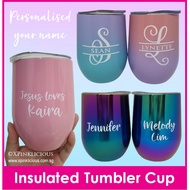 Customised Name Print Tumbler Cup / Christmas Gift Ideas / Couple Mug/Teachers Day Present
