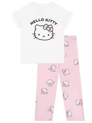 Hello Kitty Pyjamas,Short Sleeve Girls PJs,Cute Girls Pyjamas,Fall/Winter Pajamas Clothes Set