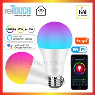 RETOUCH BLE 9W E27 A60 Smart LIGHT Bulb RGB+CCT (Dimmable) Scene Music Sync Voice Alexa Google Home 