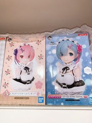 日本 Re Zero 從零 一番賞 雷姆 拉姆 figure 胸像 半身像 Last賞 A賞 D賞 海報 掛飾 G賞 豆豆眼 公仔 從零開始的異世界生活 歡喜篇 精靈篇 尾賞 中古 絕版