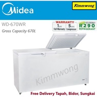 MIDEA 670L CHEST FREEZER WD-670WR (Tapah Bidor Sungkai Own Lorry Delivery)