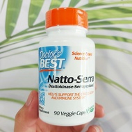 Natto-Serra 90 Veggie Caps (Doctors Best®) นัตโต้ Natto ถั่วเหลืองหมักนัตโตะ นัตโตะไคเนส