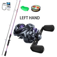 ชุดรอกตกปลา สีสันสดใส ใหม่ ชุบด้วยไฟฟ้า พร้อมคันเบ็ดปลายนกอินทรี หยดน้ำโลหะ เหมาะสำหรับการตกปลา HAIY