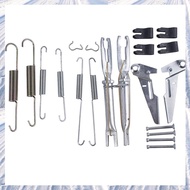 (RIQH) Rear Brake Shoes Metal Adjuster & Parts Kit Rear Brake Parts Silver Kit for GGN25 KUN26 Ute 2