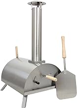 Outdoor Table Top Pizza Oven Smoker Barbeque Countertop Garden Oven Cooker Portable Grill Stainless Steel | Pizza Peel, Pizza Stone, Pizza Cutter, FREE Rain Cover