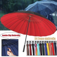 Oversized Jumbo Big Umbrella Windproof and Waterproof Large Sun and Rain 24 Finger Golf Big Umbrella