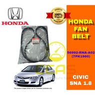 ( 100% ORIGINAL ) HONDA Fan Belt for Civic FD SNA 1.8 2006-2011 Year 56992-RNA-A02 / 7PK1960 or 7PK2