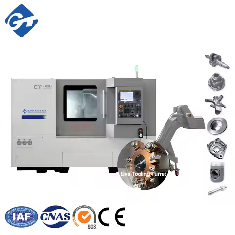 GT DMTG CT40H Automatic Cnc Lathe 4 Axis Dmtg Cnc Lathe Mini Torno Cnc 5 Ejes Para Metal