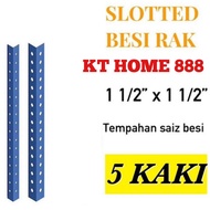 Besi Angle Rak Lubang 5 kaki /slotted angle bar at 5 feet