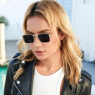 Rectangular Metal Sunglasses for Men and Retro Fashion Trends Shades for Men Steampunk Glasses