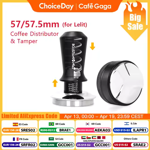 57mm 57.5mm Coffee Tamper Distributor Leveler Tool For Lelit Anna Anita Portafilter Barista Espresso