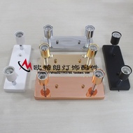 E27E14 Lamp Holder with Steering Ceiling Wall Lamp Base e14 Lamp Holder Square Base DIY Lighting Lam