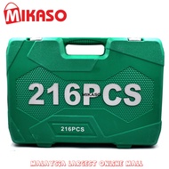 216pcs 1/2 3/8 1/4 Inch Socket Wrench Set DR Socket Hand Tool Ratchet Spanner Power Tool MIKASO