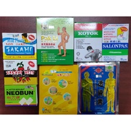 膏药布 Plaster Koyok Beraneka Takahi,Salonpas,Neobun