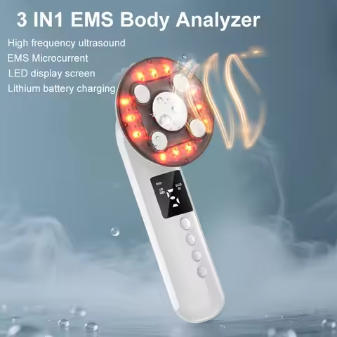 3 IN 1 EMS Ultrasonic Body Massager Slimming Infrared 3Mhz Ultrasound Fat Burner Weight Loss Celluli