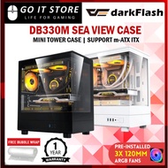 Darkflash DB330M 270 Degree Panoramic mATX ITX Sea View Pc Case Chasis