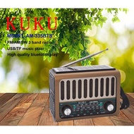 GDPLUS KUKU AM-355BTS Solar Rechargeable Radio Bluetooth Radio FM AM SW With 3 BAND USB/TF PLAYE