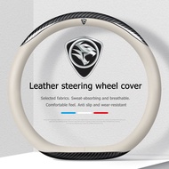 Car Carbon Fiber Leather steering wheel cover For 38CM Breathable Steering Wheel Protective Cover F