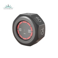 Multi-Hexagon Cube Timer with LED Screen 90-Minute Sensor Digital Timer 7 Set Time Management Tools