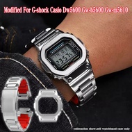 DW-5600 Stainless Steel Watch Strap Case For G-SHOCK Casio DW5600 GW-B5600 GW-M5610 DW5600 Modified 