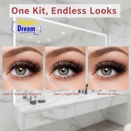 <Dream-t> Wispy D Curl Lash Clusters Kit 176 300 320 400Pcs 9-16mm DIY Eyelash Extension Ideal for B