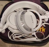 SONY MDR-V55 耳罩式經典DJ耳機(二手) 白色