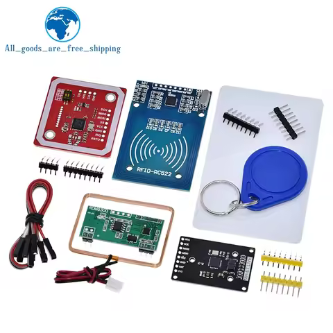 DIYTZT NFC RFID module RC522 MFRC-522 PN532 RDM6300 Kits S50 13.56 Mhz 125Khz 6cm With Tags SPI Writ