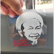 STICKER CERMIN DEPAN KERETA (TOK GURU) TRANSPARENT  STICKER