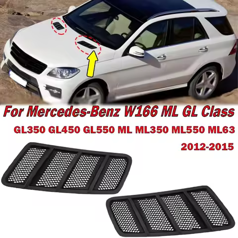 For Mercedes Benz W166 GL GL350 GL450 GL550 ML ML350 ML550 Front Hood Vent Grille Air Flow Intake Ho