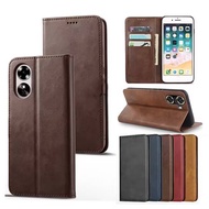 Pub Cover Case Card Holder For OPPO A18 A38 A17 A17K A31 A53 A33 A54 A57 4G 5G A77 A77S Stand Up Wit