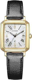 Citizen ES9502-12A Crosssea ES9502-12A Photovoltaic Eco-Drive Radio Watch, Waterproof, Includes Replacement Strap, Hikari Collection Square 2-Way Model, Gold, Black, White, Black, Black