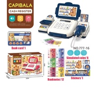 Cashier Machine Toy Supermarket Capybara Kulome Cash Register Kits Checkout Pretend Play Toy