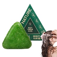 Natural Triangular Soap Set，Natural Green Soap，Plant-based solid shampoo，Hair care products