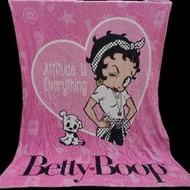 【現貨】可愛卡通 性感尤物 豹紋 Betty Boop 貝蒂娃娃 毛毯 空調毯 蓋毯 電腦午睡毯交換禮物 生日禮品
