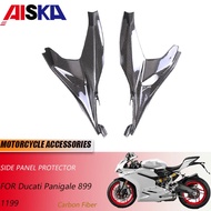 3K Carbon Fiber Motorcycle Accessories For Ducati Panigale 899 1199 Side Panel Protector