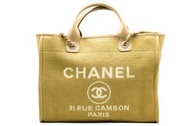 (全新) Chanel AS3351 B08435 NI687 Deauville Shopping Tote Bag BEIGE / NI687 杏色 購物布袋