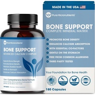 Calcium Supplement for Women & Men - Calcium Citrate & Hydroxyapatite + Vitamin D3 K2 Magnesium Zinc
