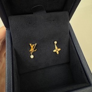 LV IdylleBlossom 18K金單鑽耳環