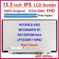 13.3" LCD Screen N133HCE-EN2 M133NWFD R1 LP133WF7-SPB2 NV133FHM-N64 For Lenovo ideapad S340-13IML Di