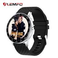 สมาทวอช LEMFO H30 Smart Watch 2020 For Men DIY Watch Face IP68 Waterproof Heart Rate Monitor Bracelet For Android Iphone Smartwatch สมาทวอช Silver Pink Strap